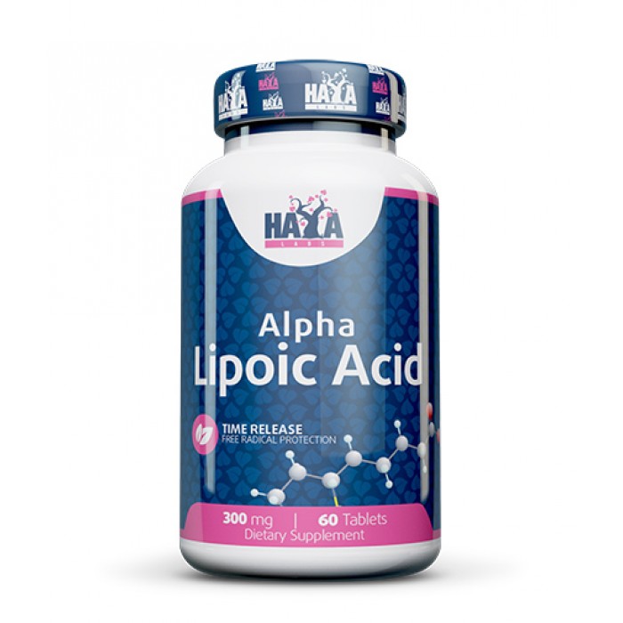 HAYA LABS Time Release Alpha Lipoic Acid 300mg. / 60 tabs.